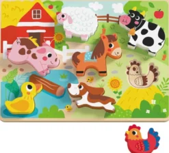 Figursågat pussel tjocka bitar bondgårdsdjur Tooky Toy