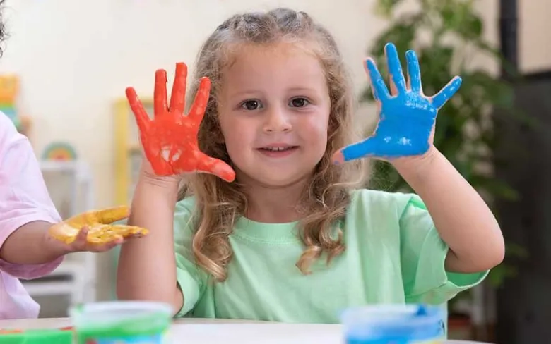 Fingerfärg Hobbyfärg till barn 5 x 35 ml Jovi