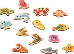 Fiskespel i trä med magneter och fiskedamm Tooky Toy