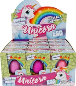 Ägg Unicorn växande enhörning 6 cm