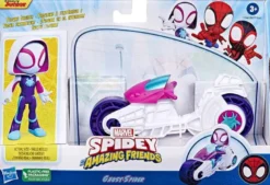 Ghost-Spider Motorcykel och Figur 10 cm Spidey and his Amazing Friends