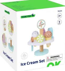 Glassfat med 5 st. Glassar Tooky Toy