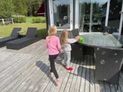 Groda Såpbubbelmaskin med bubbelvätska