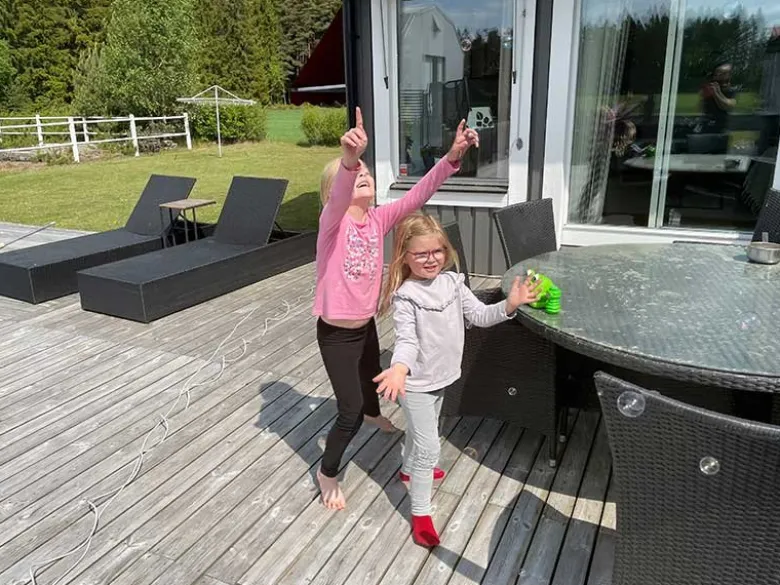 Groda Såpbubbelmaskin med bubbelvätska