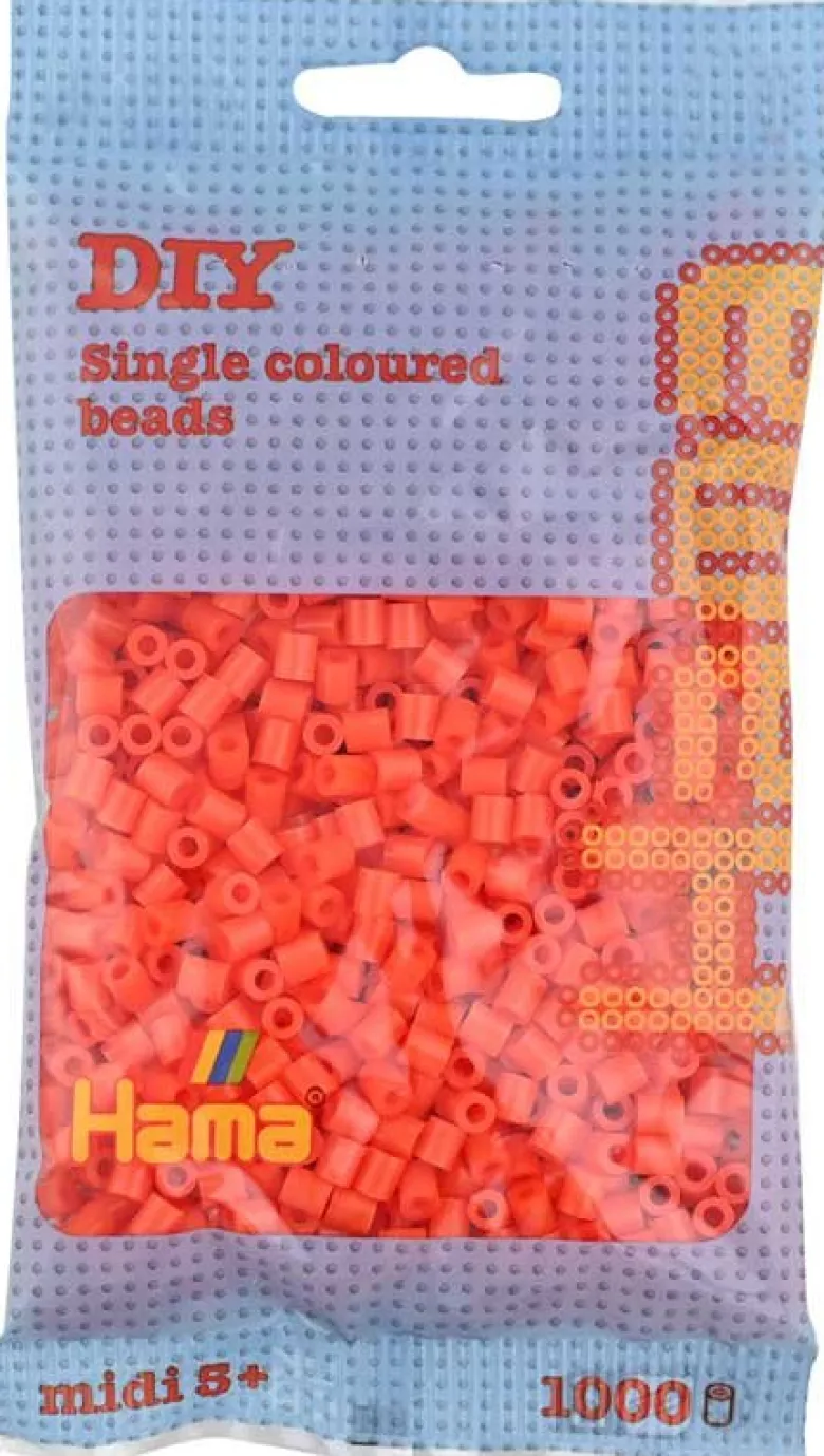 Hama Midi Pärlor Orange 1000 st