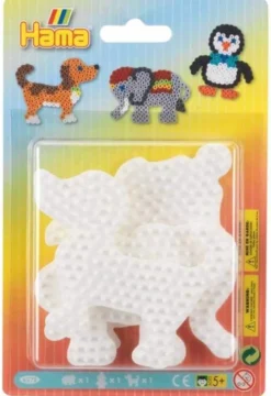Hama Midi Pärlplattor hund, elefant och pingvin 3 st