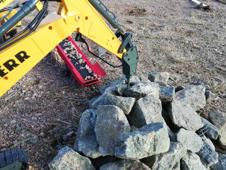Hammare till radiostyrd grävmaskin Liebherr och Volvo - 1:20