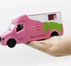 Hästransport med ljus och ljud Anemone Leksaksbil Rosa Kids Globe