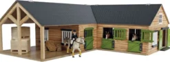 Häststall 4 st. stallboxar Deluxe till Schleich hästar Kids Globe 1:24