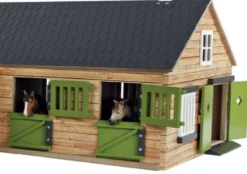 Häststall 4 st. stallboxar Deluxe till Schleich hästar Kids Globe 1:24