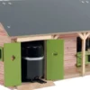 Häststall 2 st. stallboxar och garage leksak Kids Globe 1:32
