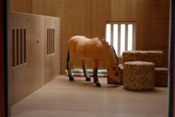 Häststall 2 st. stallboxar till hästar Schleich Kids Globe 1:24