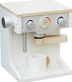 Kaffemaskin i trä leksak till barn Woodi World Toy
