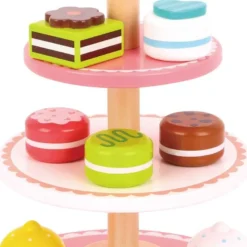 Kakfat med 8 st. kakor i trä Tooky Toy