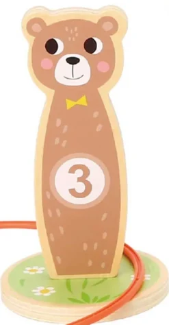 Kasta Ring Spel Trä Tooky Toy