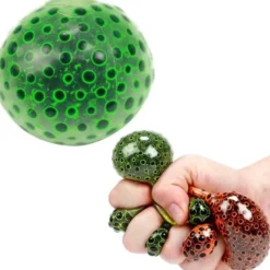 Klämboll Alienägg Fidget med mjuka svarta pärlor
