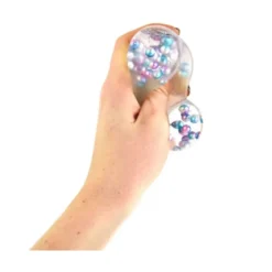 Klämboll Sticky med pärlor 6 cm
