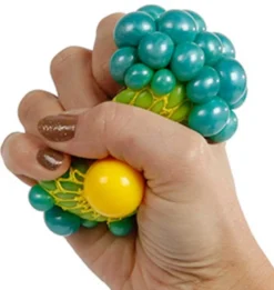 Klämboll, stressboll i nät leksak 6 cm