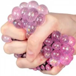 Klämboll, stressboll i nät leksak 6 cm
