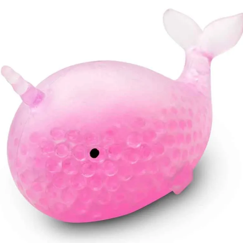 Klämdjur Squeeze Beaded Narval Squishy 11 cm