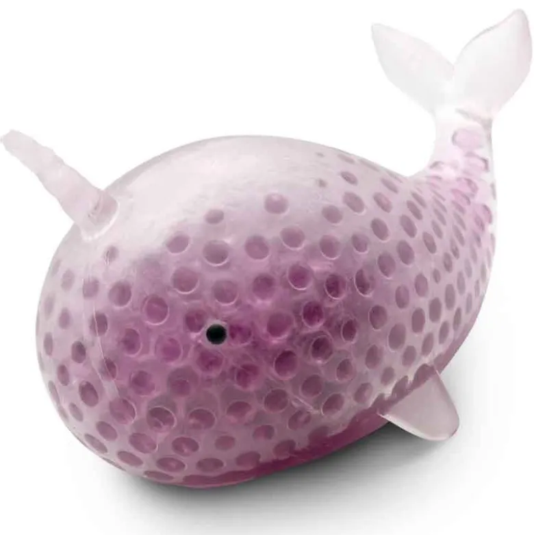 Klämdjur Squeeze Beaded Narval Squishy 11 cm