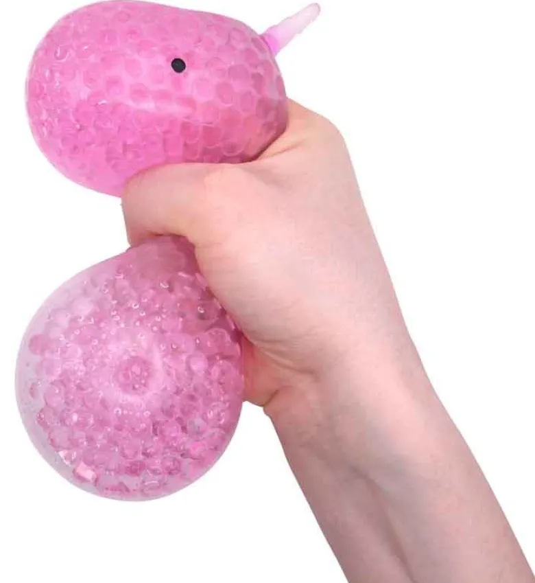 Klämdjur Squeeze Beaded Narval Squishy 11 cm