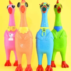 Klämkyckling med ljud - Squeeze Chicken 32 cm