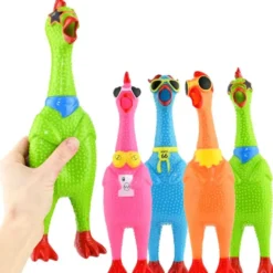 Klämkyckling med ljud - Squeeze Chicken 32 cm