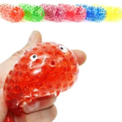 Klämlarv Squeeze Larv med mjuka pärlor Fidget 10 cm