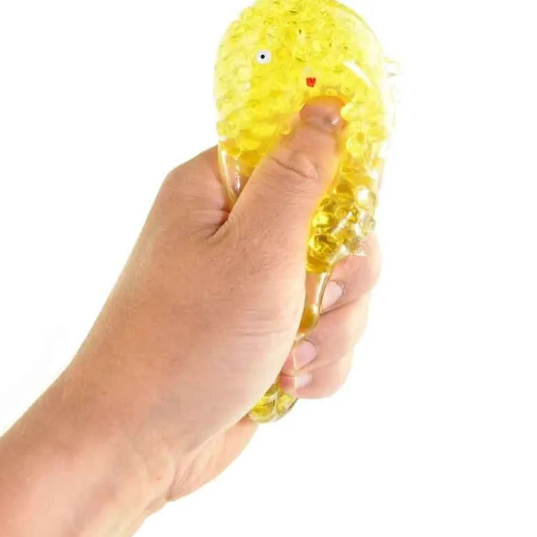 Klämlarv Squeeze Larv med mjuka pärlor Fidget 10 cm
