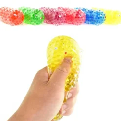 Klämlarv Squeeze Larv med mjuka pärlor Fidget 10 cm