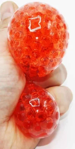 Klämlarv Squeeze Larv med mjuka pärlor Fidget 10 cm