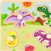 Knoppussel med figursågade dinosaurier Tooky Toy