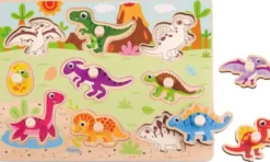 Knoppussel med figursågade dinosaurier Tooky Toy