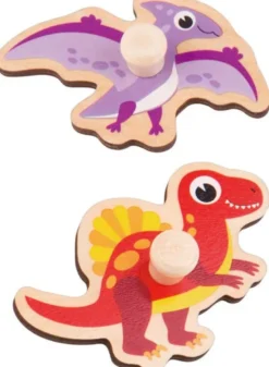 Knoppussel med figursågade dinosaurier Tooky Toy