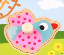 Knoppussel med figursågade vilda djur Tooky Toy