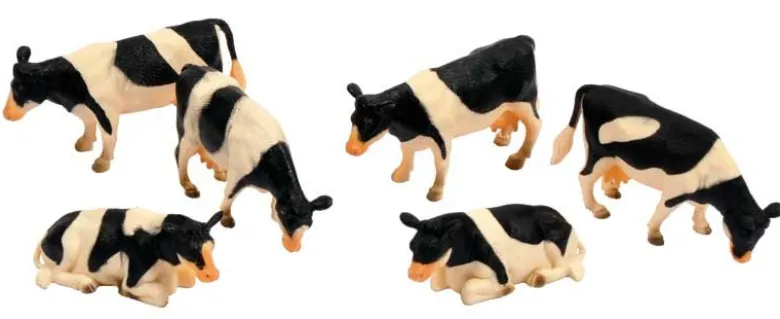 Kor 6 st. av rasen Holstein Kids Globe 1:32