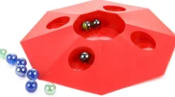 Kulplatta med spelkulor