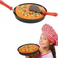 Lekmat pizza för att leka kock