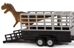 Leksaksbil Land Rover med släp och dinosaurie Kids Globe 29 cm