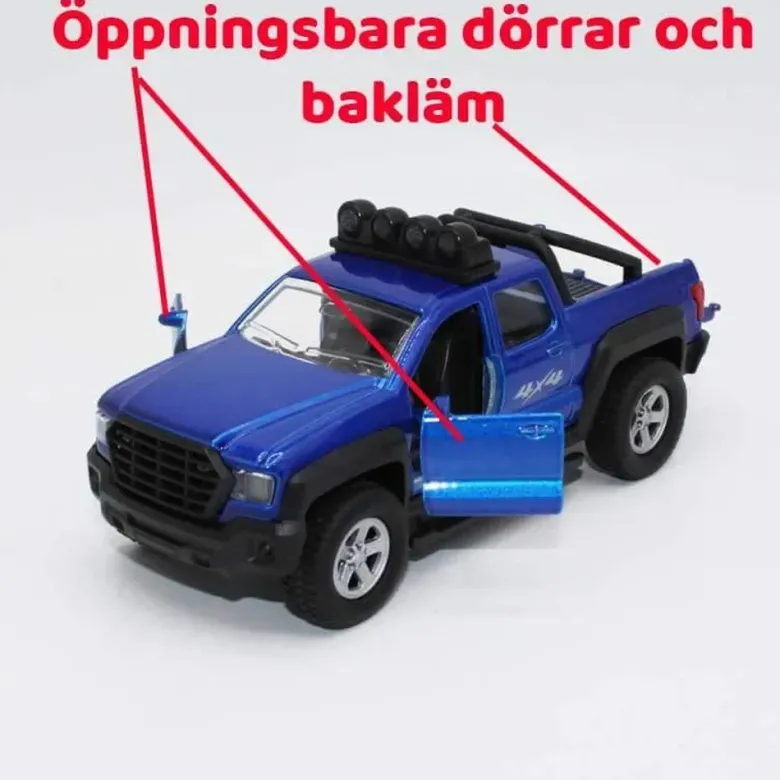 Leksaksbil SUV med trailer ljud och lampor Kids Globe 1:24