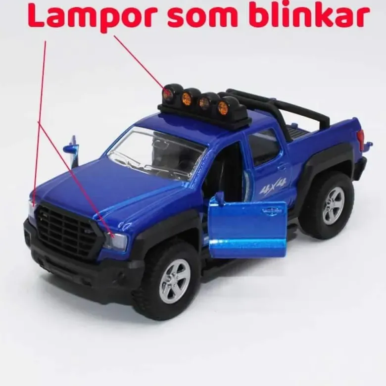 Leksaksbil SUV med trailer ljud och lampor Kids Globe 1:24