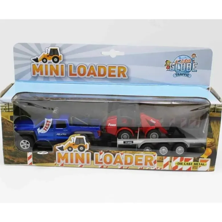 Leksaksbil SUV med trailer ljud och lampor Kids Globe 1:24