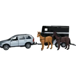 Leksaksbil Volvo XC90 med hästtrailer Kids Globe