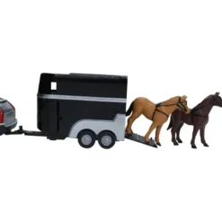 Leksaksbil Volvo XC90 med hästtrailer Kids Globe