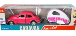 Leksaksbil Welly VW Beetle Rosa Kids Globe