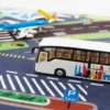 Leksaksbuss Turistbuss Pull Back Kids Globe