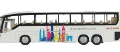 Leksaksbuss Turistbuss Pull Back Kids Globe