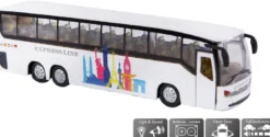 Leksaksbuss Turistbuss Pull Back Kids Globe