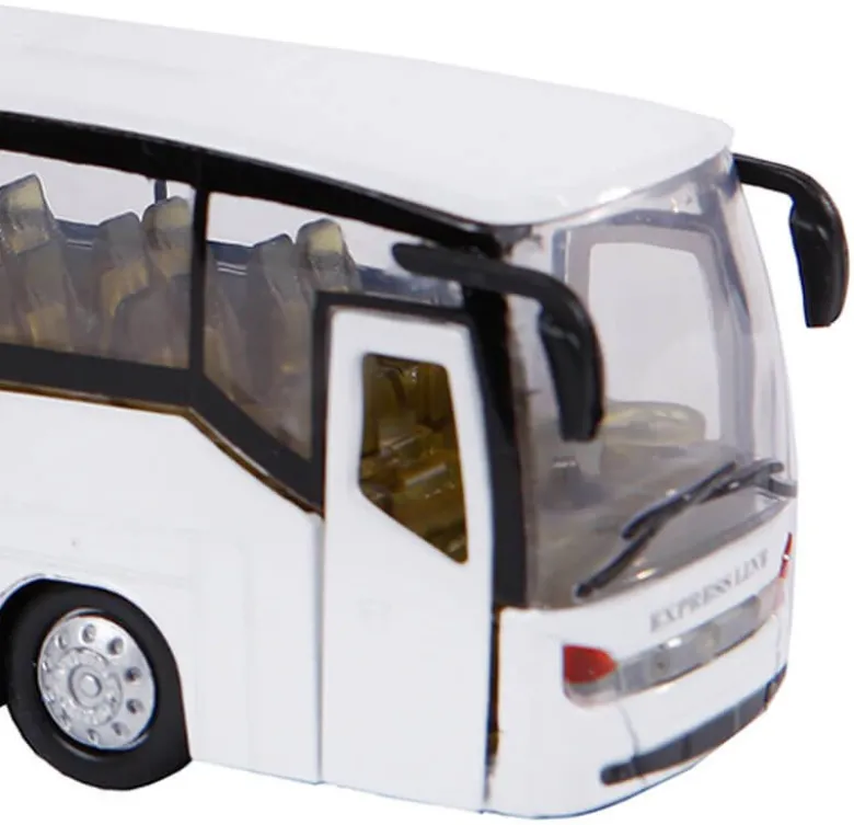 Leksaksbuss Turistbuss Pull Back Kids Globe